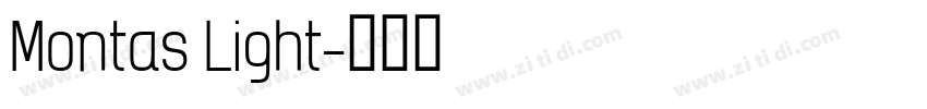 Montas Light字体转换
